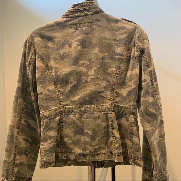 Women’s Blanc Noir Distressed Camo Jacket - Picture 3 of 13